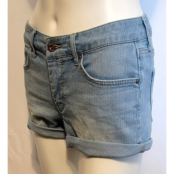 Jessica Simpson Cuffed Denim Shorts - Size 0/25 - Picture 3 of 8